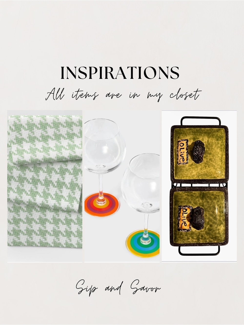 Inspirations: Wine Glasses Tabitha Brown